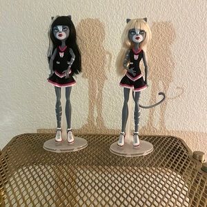 Monster High Fearleading Meowlody And Purrsephone